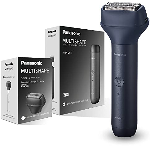 Panasonic MULTISHAPE modulares Körperpflege-System ER-CSF1, 3-Klingen-Scherkopf für Männer mit wiederaufladbarem Li-Ionen-Akku