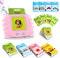 Sprechende Flash-Karten, Standard Deutsch-112 Blätter 224 Wörter, Sprechende Flash Karten Lernspielzeug für Kleinkinder 2-4 Jahre Alt, Interaktive Spielzeug für Jungen Mädchen (Rosa)