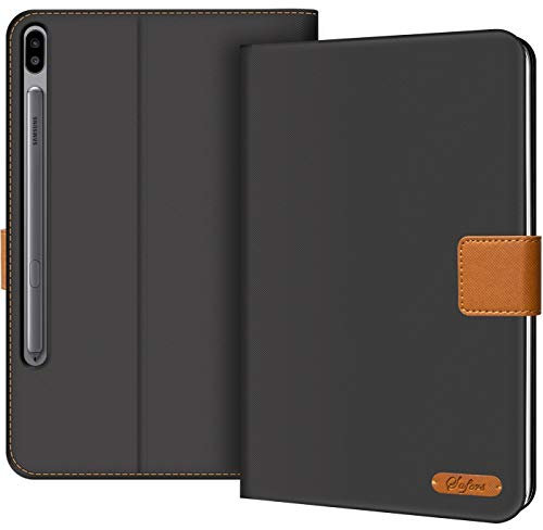 Verco Hülle für Samsung Galaxy Tab S8 Ultra 14.6 Zoll, Schutzhülle Tablet Tasche Standfunktion Cover [SM-X900 X906], Schwarz