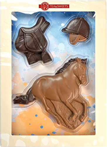 Pferde aus Schokolade I Geschenk für Reiter/Reiterin 100g