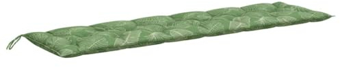 vidaXL Gartenbank-Auflage Blattmuster 200x50x7 cm Stoff