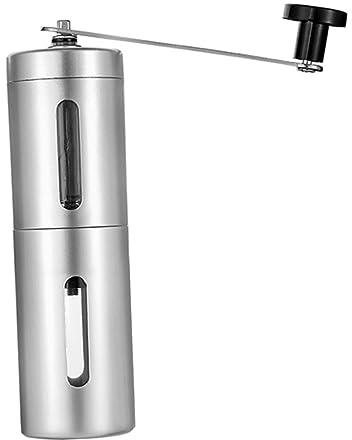 Ciieeo Cafetera De Manivela Para Manual De Acero Inoxidable Para Uso Casa Pequeño y Portátil Para Aficionados Al Café