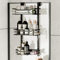 TAILI Hanging Shower Caddy Over The Door Adjustable Hanging Organizer Rack with Hooks, Sturdy Rust Proof Shower Organizer Shelf Basket Storage Rack, No Drilling