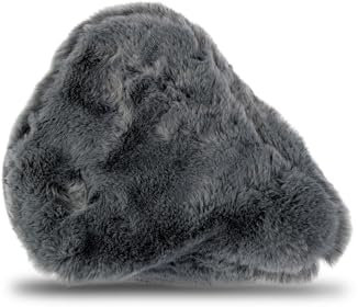 Innovativer Fahrradsattelbezug aus Schaffell I Grauer Fahrradsattel Zubehör für komfortable I Winterfahrten