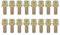 Radschraube Radbolzen Felgenbefestigung Kegelbund M12x1,5 Radmutter Felgenbolzen Felgenschrauben für Golf 4 Golf 3 Golf 2 Golf 1 Caddy Corrado 80 90 B2 A2 Coupe Arosa 6H1 Cordoba 6K Ibiza Inca Toledo