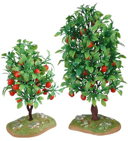IMIKEYA 2 Pièces Modèle De Pommier Arbres Miniatures Mini Pommiers Mini Arbres Arbres D'Architecture Arbres De Scène Miniatures Petits Arbres Modèle De Construction D'Arbres Pommiers