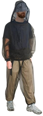 Mosquito Suit for Outdoor Protection from Flies,Gnats,No-See-Ums,Midges-XL