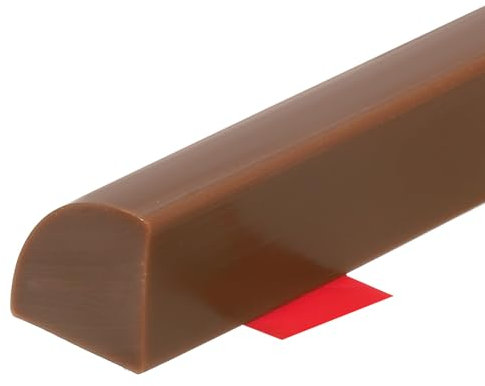 QUARKZMAN Garniture de Moulage Flexible, Quart de Rond Flexible en Silicone de 118 Pouces, Garniture auto-adhésive de Barrière d'Eau de Douche pour Décoration d'Angle Salle de Bain, Marron