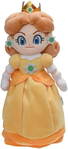 Anyhot 26 cm Prinzessin Peach Plüschtier Prinzessin Daisy Plüsch Puppe Spielzeug Geschenke für Kinder (Prinzessin Daisy)
