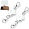 GYHWOFUL 2 Stück Liebe Magnetverschluss Kette, Kettenverlängerung Sterling Silber 925, Magnet Kettenverschluss Silber für Armbänder, DIY Jewellery Making Accessories, Halskette, Verlängerungskette