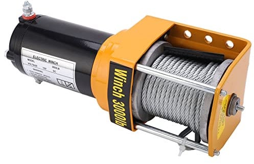 Treuil électrique, Treuil de Remorque avec Corde de 5 Mm X 10 M, Treuil UTV en Acier Inoxydable 12 V pour ATV UTV Tout-terrain