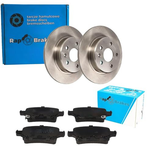 BandelOne enthält RAP Brakes Bremsscheiben 264mm + Beläge hinten passend für Astra K
