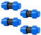 Wzzy Gurden Lot de 4 raccords filetés en polyéthylène MDPE : raccord pour extension de tuyau de raccordement, 20 mm, technologie de connexion rapide & facile, sans outil