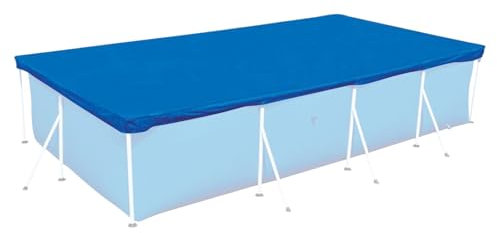 Lona para Piscinas De Suelo - Cubierta Antipolvo Y Antiviento para Albercas 400 X 211 Cm - Protector Reforzado Reutilizable para Hogar, SPA, Centro De Baño, Hotel Y Parque Acuático