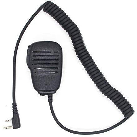 Steowsey Regensicheres Fernlautsprecher-Mikrofon PTT für ICOM IC-V8 V85 IC- F20