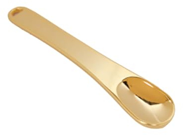 Goldene Zinklegierung Augenlöffel 5 Stück für Creme Massage