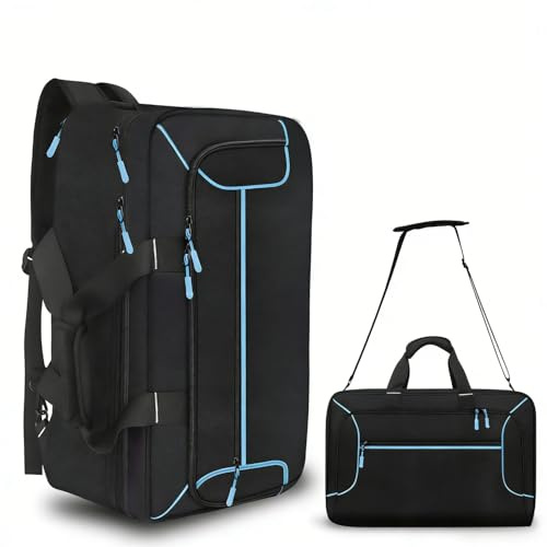 ZYZXSMD DJ Controller Bag for DDJ-FLX4/200/400/REV1/SB3/202, Padded DJ Backpack with Multi-pocket for 17 Inch Laptop, Cables, DJ Carrying Mixer Case with Adjustable Strap for Travel & Performance