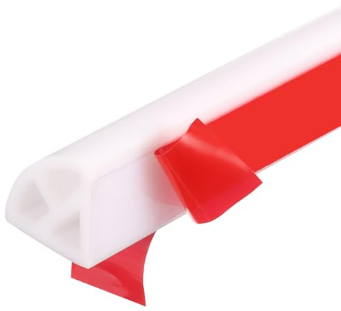 QUARKZMAN Moulures Flexible Silicone 400cm, 15x15mm Moulure Autocollant Mural Double Face Auto-Adhésif Quart de Rond, Joint Décoratif pour Plafond Mur Angle Sol Baignoire Barrière Eau, Blanc