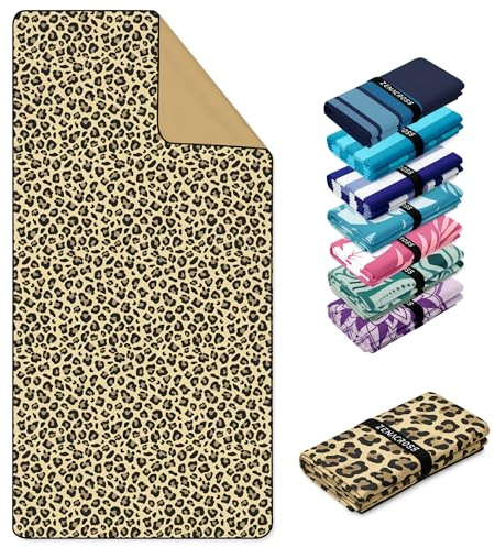 ZENACROSS Strandtuch XXL 90x180 cm - Mikrofaser Handtuch Groß - Schnelltrocknendes Handtuch Mikrofaser, Sandfrei - Leichtes und Kompaktes