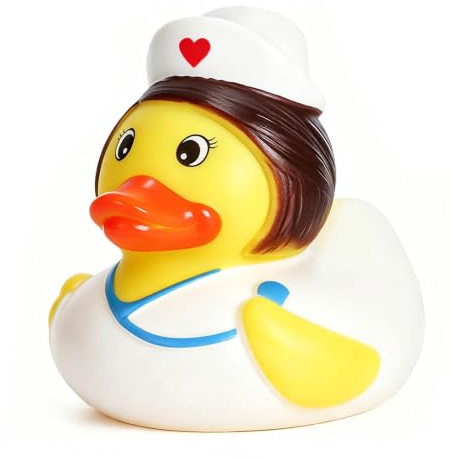 JOVYTH Badeente Krankenschwester, Quietscheente Geschenk für Mediziner und Pflegekräfte