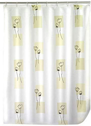 WENKO 19168100 Duschvorhang Tulip - hochwertiges Textilgewebe, 240 x 180 cm