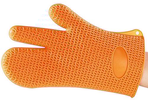 Rosenstein & Söhne Ofenhandschuhe: Silikon Hitzeschutzhandschuh (Silikonhandschuhe, Grillhandschuh, Hitzehandschuhe Küche)