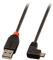 Lindy Câble USB 2.0 Type A/Micro-B coudé, 2m
