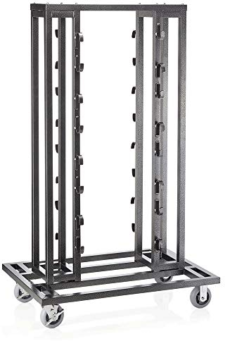 WAS 2300 000 Stahl Transportwagen für Abgrenzungspfosten, 123cm x 80cm x 195cm