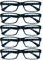 Die Lesebrille Unternehmen Blau Schildpatt Wert 5er-Pack Herren Frauen Designer Stil Leser RRRRR92-3 +2,50