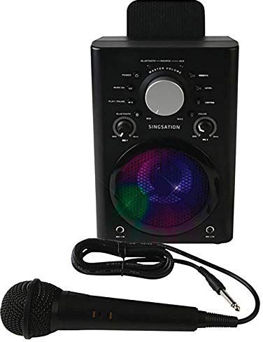 Volle Karaoke-Anlage mit drahtlosem Bluetooth Lautsprecher und Mikrofon - 808 Karaoke-Maschine.Funktioniert mit allen Karaoke Apps über Smartphone oder Tablet
