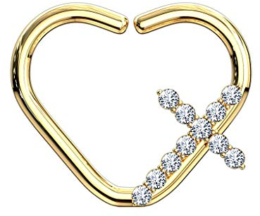 beyoutifulthings Femme Homme Enfant Mixte Laiton Baguette fuselée Transparent Oxyde de Zirconium