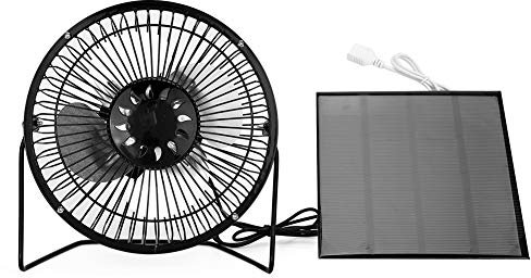 Mini Ventilador, Panel Solar Alimentado Por USB Ventilador Portátil para Ventilación de Refrigeración para el Hogar Viajar Senderismo Picnic Pesca