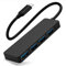 pjp electronics USB C Hub, 4 Ports USB Splitter For Laptop/PC/Macbook, USB Extender with 5Gbps Data Transfer, Ultra Slim Portable USB 3.0 Hub with 1 FEET with Long Cable (Type C 30CM CABLE)