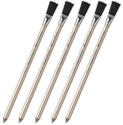 Faber-Castell Perfection Radierstift 5 x 7058b mit Bürste