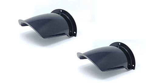 Boxulock CCTV security camera weatherproof protective housing sun shade, rain shield (2, Black)