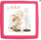 TheSmartGuard Folie passend für die Toniebox | Schutzfolie Sticker | individuell anpassbar | Hase schnuppert an Schmetterling mit Name personalisiert