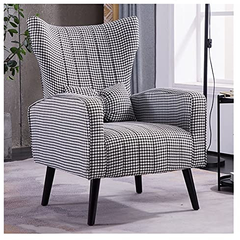 DUNAKE Liegesessel Relaxsessel Sessel,Armsessel Relaxsessel Wohnzimmer Loungesessel ​einfacher Stoffsessel mit weichem gepolstertem Kissen Warme,für Wohnzimmer, Schlafzimmer, Arbeitszimmer, Balkon