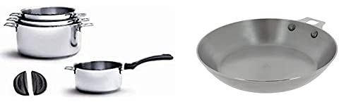 DE BUYER -3491.04 -lot 4cass.Twisty 14-16-18-20 + 1 q.+2a. & 630.28 -poele Mineral b Element Amovible ø 28cm