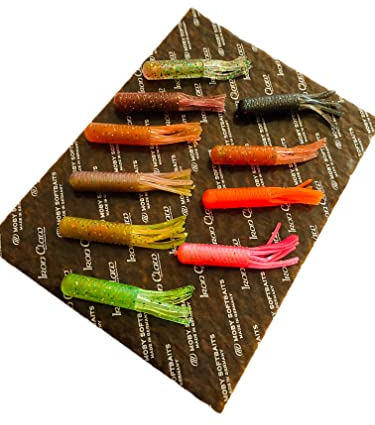 Schönheitsshop Moby Softbaits Germany Lohmöller's Tube - Tubi 6,5 cm Wild Mix 10 Stück DICK BARSCH GARANT Ohne PVC und ohne gifftige Weichmacher