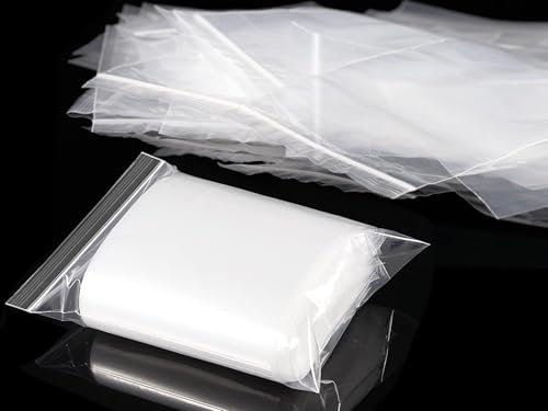 100 pièces Sachet zip transparent 16 * 11cm sachets plastiques refermables petits pochon plastique stockage pour la cuisine loisirs créatifs perles échantillons biscuits bonbons