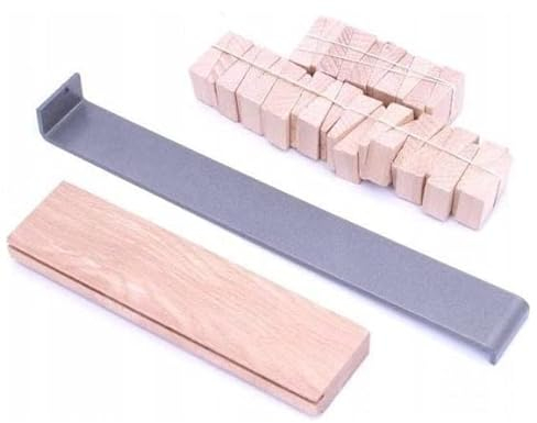 Komplettes Laminat-Verlegeset - 30 Keile + Laminat-Befestigungseisen + Anschlagklotz - Laminat verlegen