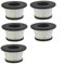 QOXEZY Filtro HEPA lavabile di ricambio per aspirapolvere per Silvercrest Shaz 22.2 C3 senza fili, filtro HEPA, accessori riutilizzabili, 5 pezzi