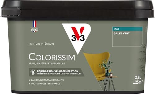 V33 Peinture multi-supports Colorissim® Galet vert Mat 2,5L