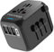 Universal Travel Adapter all in one,Worldwide Travel Plug Adapter with USB C and 3 USB,International Travel Adapter with 5.6A Multi USB +3.0A Type-C + AC Power Adapter