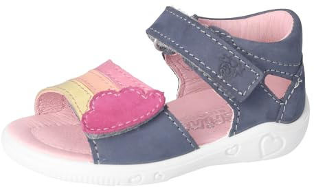 RICOSTA Mädchen Sandalen TIA, Baby und Kleinkinder Lauflernschuhe, Weite: Mittel, Freizeitschuhe, offene Schuhe, Strandschuhe, Reef (140), 22 EU