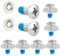 32 Teiliges Snowboard Bindungsschrauben Set, Edelstahl Snowboard Befestigungsschrauben mit Anti Rutsch Unterlegscheiben für Sport Snowboard Ersatzteile