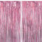 Jonami 2 Tende Metalliche Rosa, Orpelli e Festoni Lamina Frangia per Sfondo Fotografico e Decorazioni Festa Compleanno