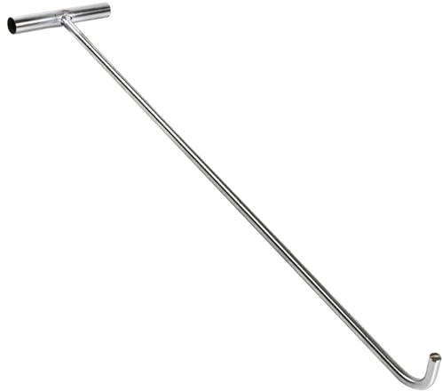 Skimmer Panier Poignée Crochet Skimmer 15 dans Une tête émoussée en Acier Inoxydable 85 degrés Bend Skinmer Panier Skimmer Panier de Panier pour Le Retrait des débris, Gardez Les Mains en sécurité