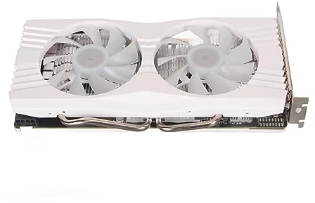 RX 580 8 GB GDDR5 256-Bit-Grafikkarte, 1080P 1284 MHz GPU 7000 MHz Speichertakt-Grafikkarte mit Zwei Lüftern, DP-HDMI-Ausgang, PCIE 3.0, für PC-Gaming, Büroarbeit