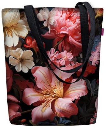 Bertoni Tasche Schultertasche Einkaufstasche Umhängetasche Shopper Tote Bag Handtasche Codura Mit Reißverschluss Sunny 40x36x2 cm Lilly